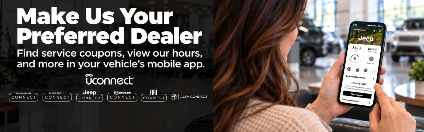 uconnect® make us your preferred dealer | Jim Click Jeep in Tucson AZ